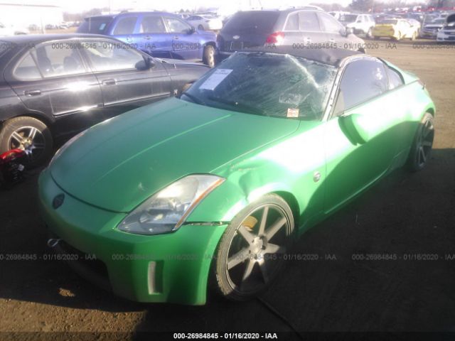 JN1AZ34D55M610973 - 2005 NISSAN 350Z COUPE Green photo 2