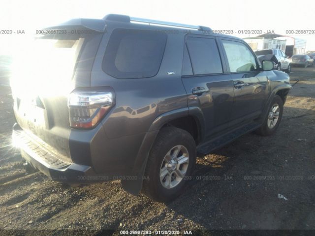 JTEBU5JR6K5618318 - 2019 TOYOTA 4RUNNER SR5/LIMITED/LIMITED NIGHT Gray photo 4