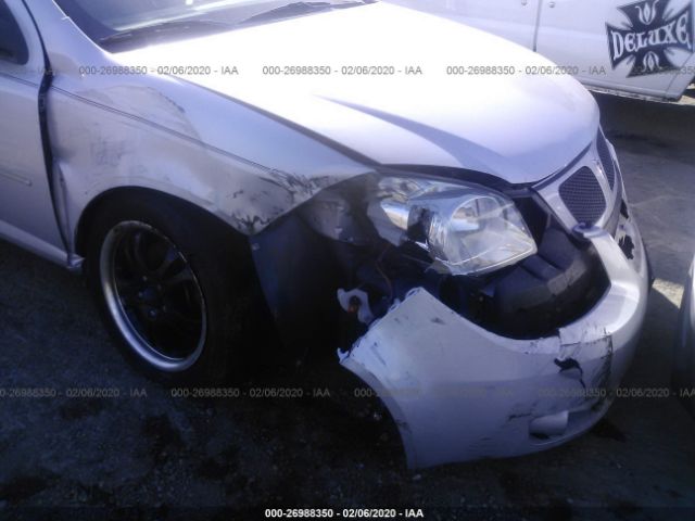 1G2AL18F777279009 - 2007 PONTIAC G5  Silver photo 6