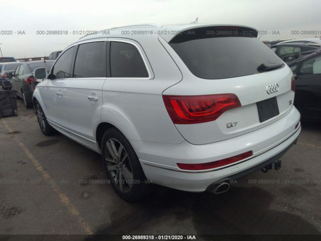 WA1VMAFE7DD006339 - 2013 AUDI Q7 PRESTIGE White photo 3