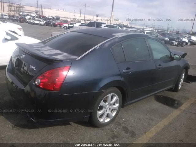 1N4BA41E67C851547 - 2007 NISSAN MAXIMA SE/SL Blue photo 4