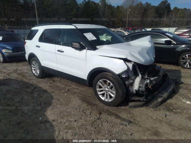 1FM5K7B89GGA22586 - 2016 FORD EXPLORER  White photo 1