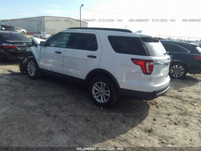 1FM5K7B89GGA22586 - 2016 FORD EXPLORER  White photo 3