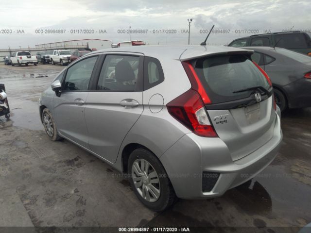 3HGGK5H56FM712025 - 2015 HONDA FIT LX Silver photo 3