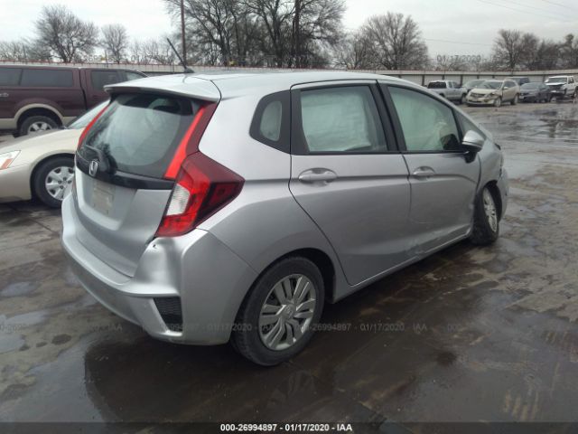 3HGGK5H56FM712025 - 2015 HONDA FIT LX Silver photo 4