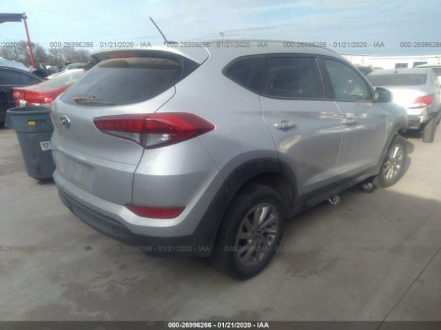 KM8J33A44GU114659 - 2016 HYUNDAI TUCSON LIMITED/SPORT AND ECO/SE Silver photo 4