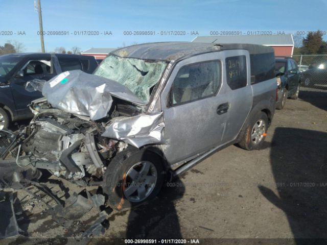 5J6YH28543L006369 - 2003 HONDA ELEMENT EX Silver photo 2