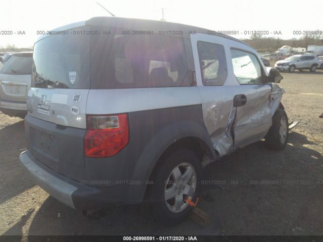 5J6YH28543L006369 - 2003 HONDA ELEMENT EX Silver photo 4