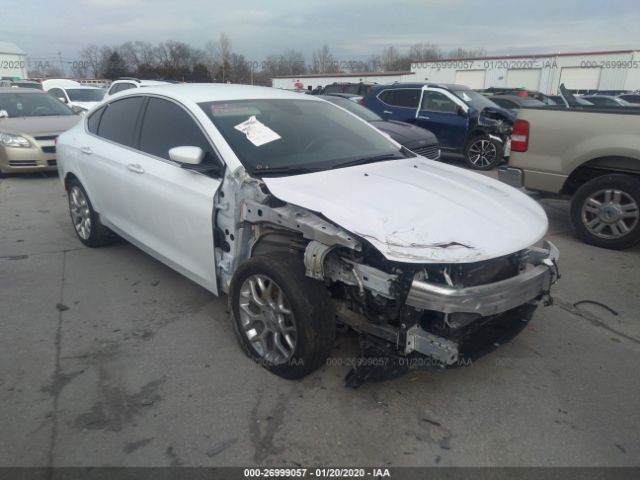 1C3CCCEGXGN135600 - 2016 CHRYSLER 200 C White photo 1