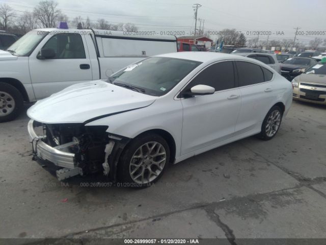 1C3CCCEGXGN135600 - 2016 CHRYSLER 200 C White photo 2