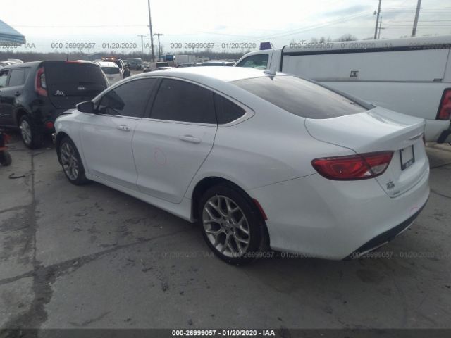 1C3CCCEGXGN135600 - 2016 CHRYSLER 200 C White photo 3