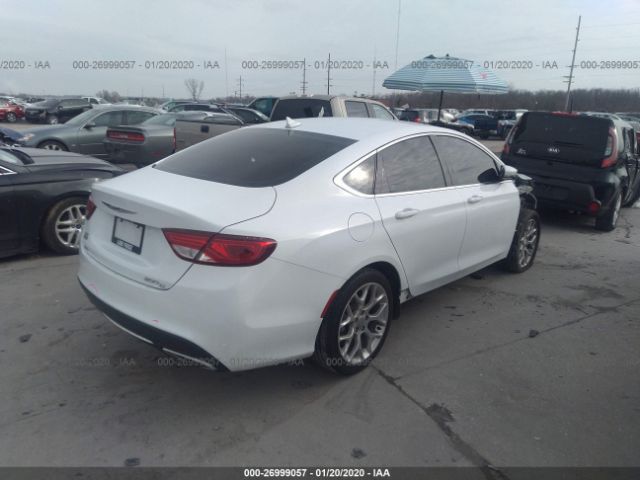 1C3CCCEGXGN135600 - 2016 CHRYSLER 200 C White photo 4