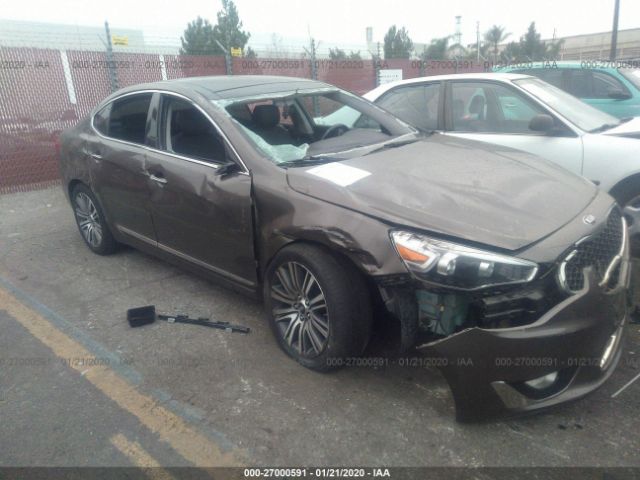 KNALN4D79F5175787 - 2015 KIA CADENZA PREMIUM/LIMITED Brown photo 1