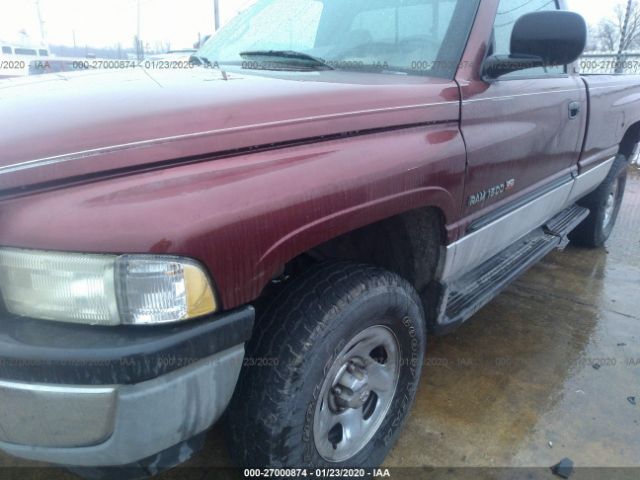 1B7HF16Z11S230729 - 2001 DODGE RAM 1500  Maroon photo 6