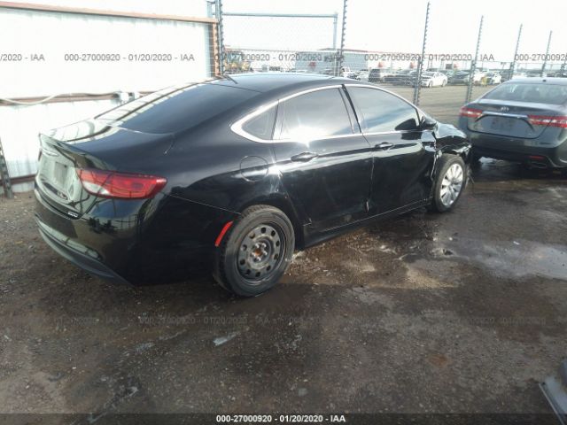 1C3CCCFBXGN175789 - 2016 CHRYSLER 200 LX Black photo 4