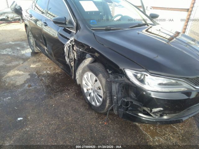 1C3CCCFBXGN175789 - 2016 CHRYSLER 200 LX Black photo 6