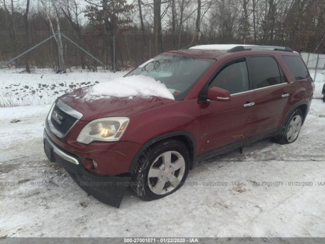 1GKLVMED9AJ140971 - 2010 GMC ACADIA SLT-1 Burgundy photo 2