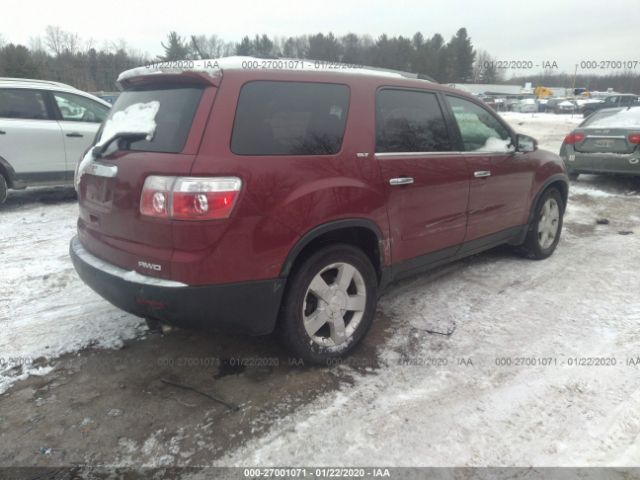 1GKLVMED9AJ140971 - 2010 GMC ACADIA SLT-1 Burgundy photo 4