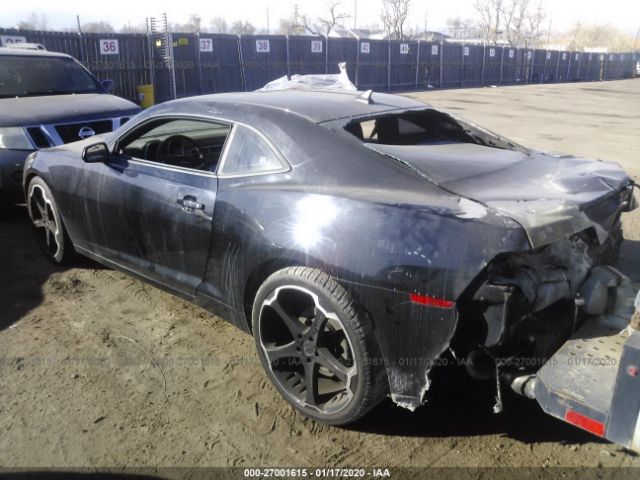 2G1FE1E39E9162994 - 2014 CHEVROLET CAMARO LS Black photo 3