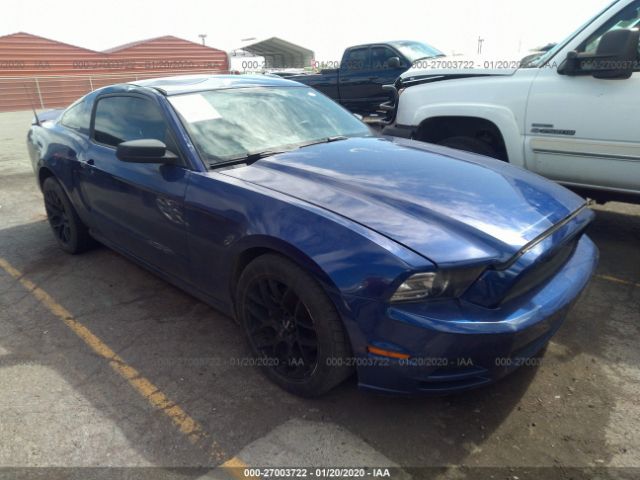 1ZVBP8AM6E5277666 - 2014 FORD MUSTANG  Blue photo 1