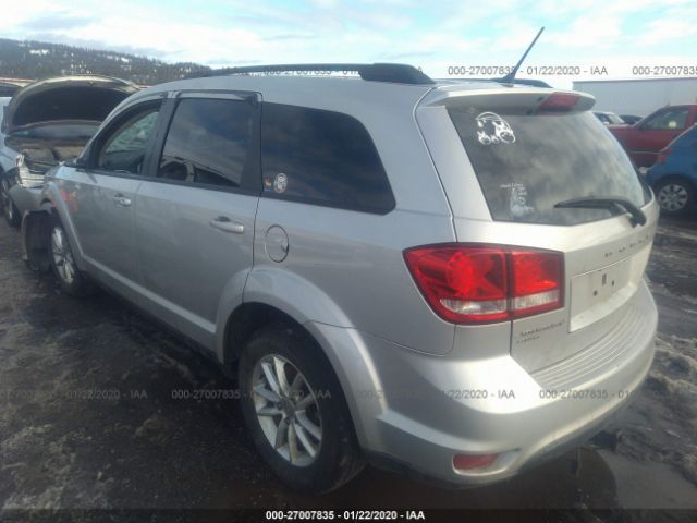 3C4PDDBG0ET133422 - 2014 DODGE JOURNEY SXT Silver photo 3