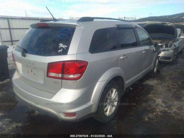 3C4PDDBG0ET133422 - 2014 DODGE JOURNEY SXT Silver photo 4