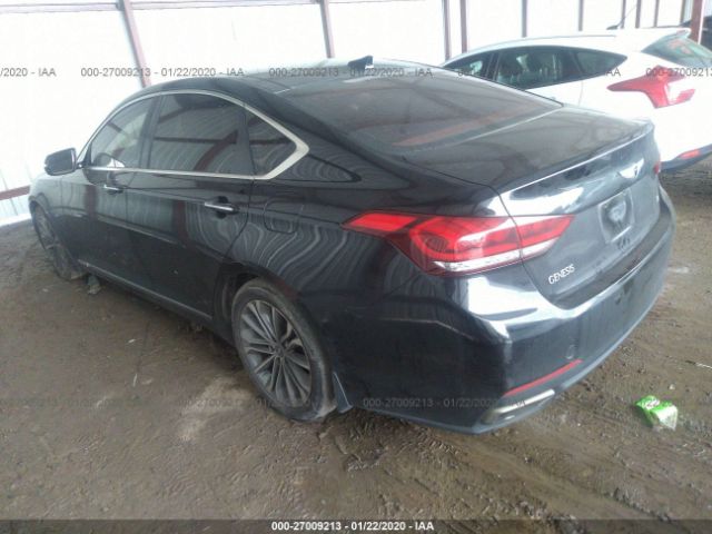 KMHGN4JE0GU126911 - 2016 HYUNDAI GENESIS 3.8L Black photo 3