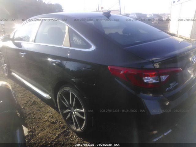 5NPE34AB7FH152163 - 2015 HYUNDAI SONATA SPORT/LIMITED Black photo 3