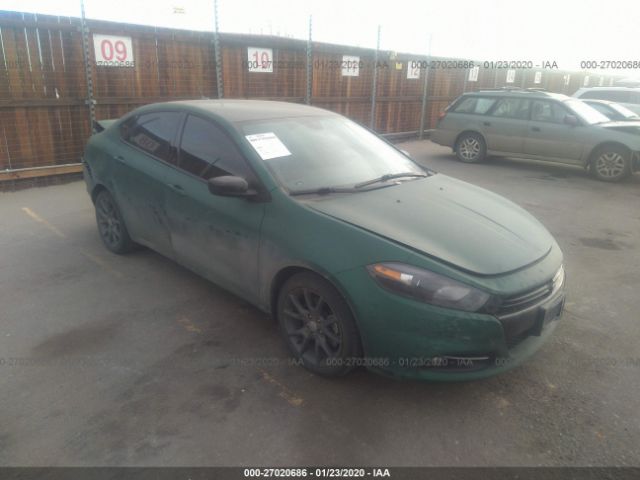 1C3CDFBB3FD278903 - 2015 DODGE DART SXT Green photo 1