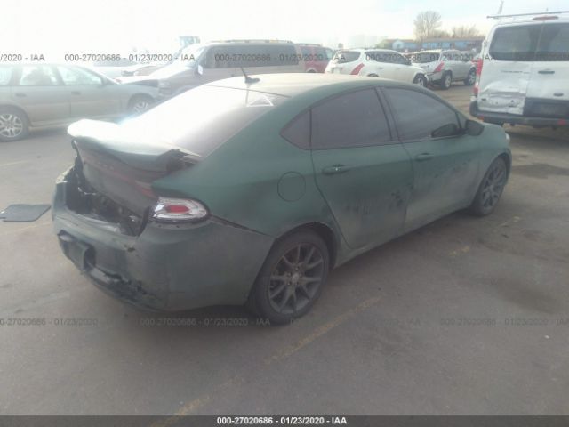 1C3CDFBB3FD278903 - 2015 DODGE DART SXT Green photo 4