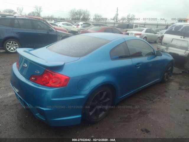 JNKCV54E34M809233 - 2004 INFINITI G35  Blue photo 4