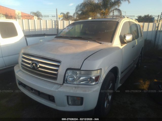 5N3AA08C95N805475 - 2005 INFINITI QX56  White photo 2