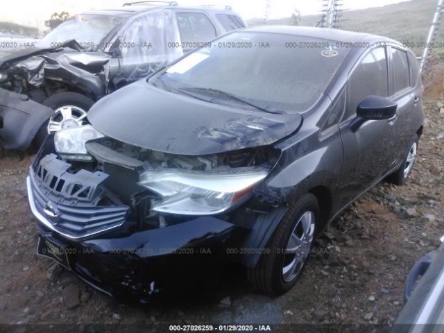 3N1CE2CPXFL405476 - 2015 NISSAN VERSA NOTE S/S PLUS/SV/SL/SR Black photo 2