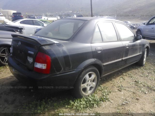 JM1BJ225X10486599 - 2001 MAZDA PROTEGE LX/ES შავი ფოტო 4