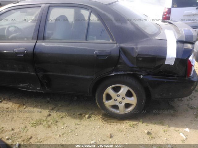 JM1BJ225X10486599 - 2001 MAZDA PROTEGE LX/ES შავი ფოტო 6