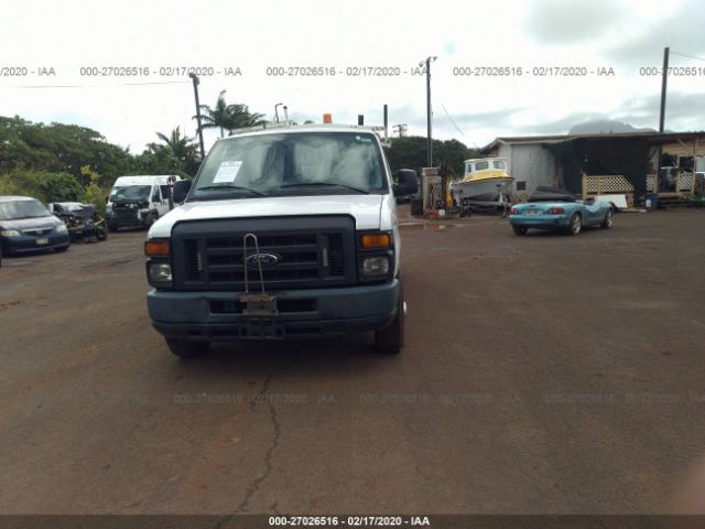 1FTNE1EW1DDA19679 - 2013 FORD ECONOLINE E150 VAN White photo 6