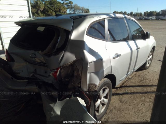 JN8AS5MTXCW611093 - 2012 NISSAN ROGUE S/SV Silver photo 4