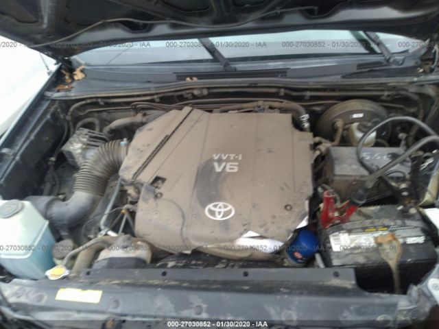 3TMLU4EN5BM072227 - 2011 TOYOTA TACOMA DOUBLE CAB 灰色 照片 10