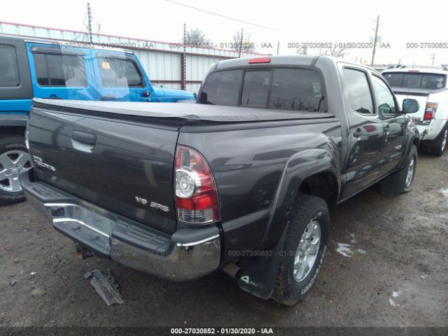 3TMLU4EN5BM072227 - 2011 TOYOTA TACOMA DOUBLE CAB 灰色 照片 4