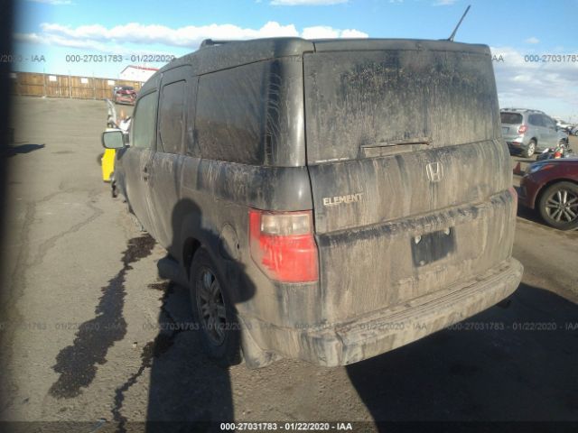 5J6YH28727L013229 - 2007 HONDA ELEMENT EX Black photo 3