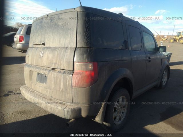 5J6YH28727L013229 - 2007 HONDA ELEMENT EX Black photo 4