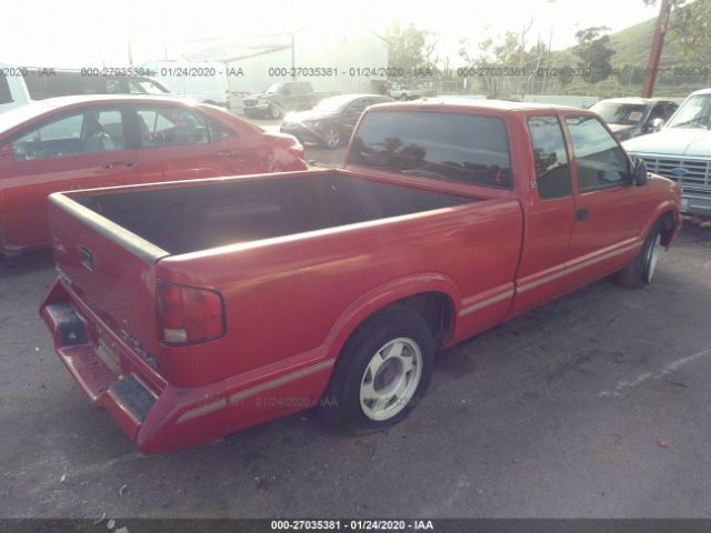 1GTCS1944T8530464 - 1996 GMC SONOMA  Red photo 4