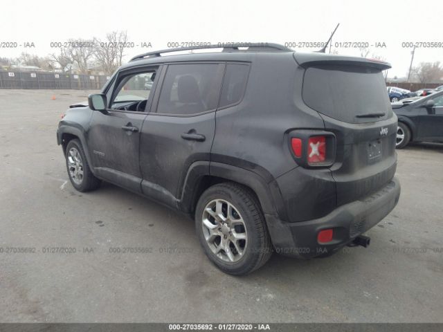 ZACCJABT8GPE21265 - 2016 JEEP RENEGADE LATITUDE Black photo 3