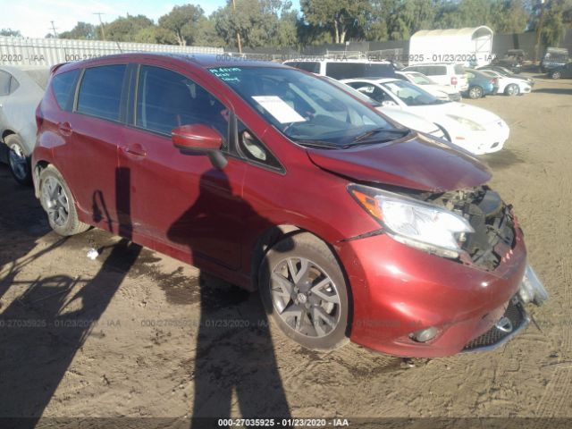 3N1CE2CP2GL367047 - 2016 NISSAN VERSA NOTE S/S PLUS/SV/SL/SR Red photo 1