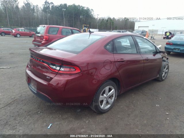 1C3CDFBB0FD330620 - 2015 DODGE DART SXT Burgundy photo 4