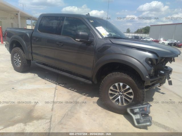 1FTFW1RG8LFA04894 - 2020 FORD F150 RAPTOR Gray photo 1