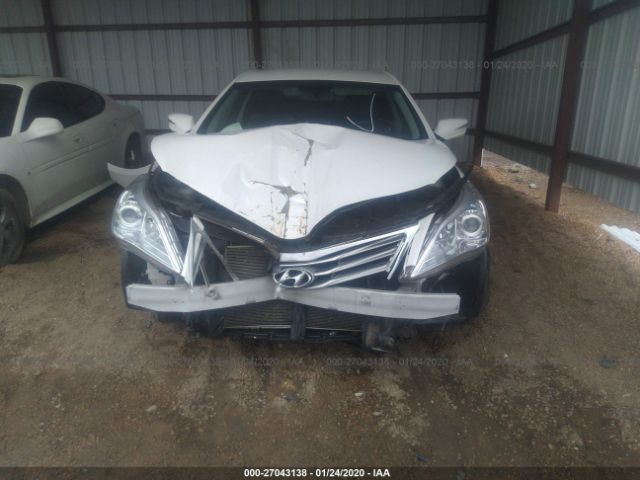 KMHFG4JG1EA340506 - 2014 HYUNDAI AZERA  White photo 6