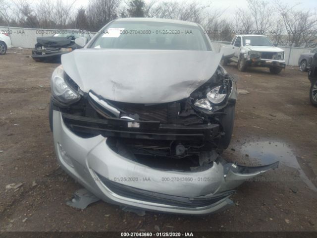 KMHDH4AE3DU561623 - 2013 HYUNDAI ELANTRA GLS/LIMITED Silver photo 6