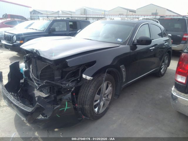 JN8CS1MW1DM170642 - 2013 INFINITI FX37  Black photo 2