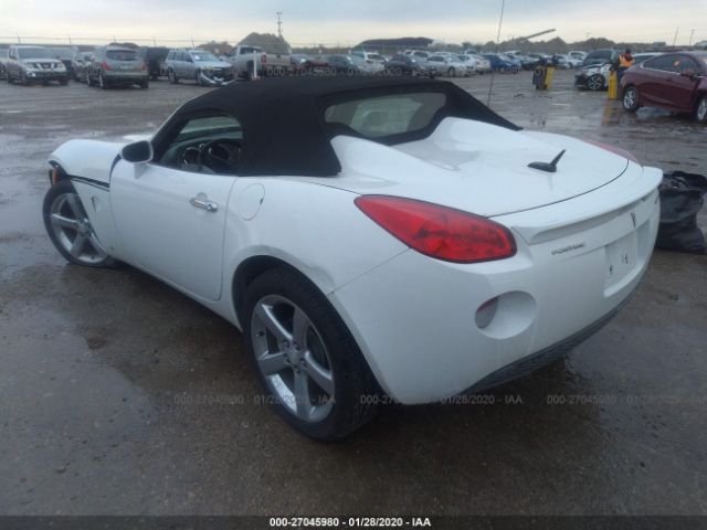 1G2MB35B87Y136254 - 2007 PONTIAC SOLSTICE  White photo 3